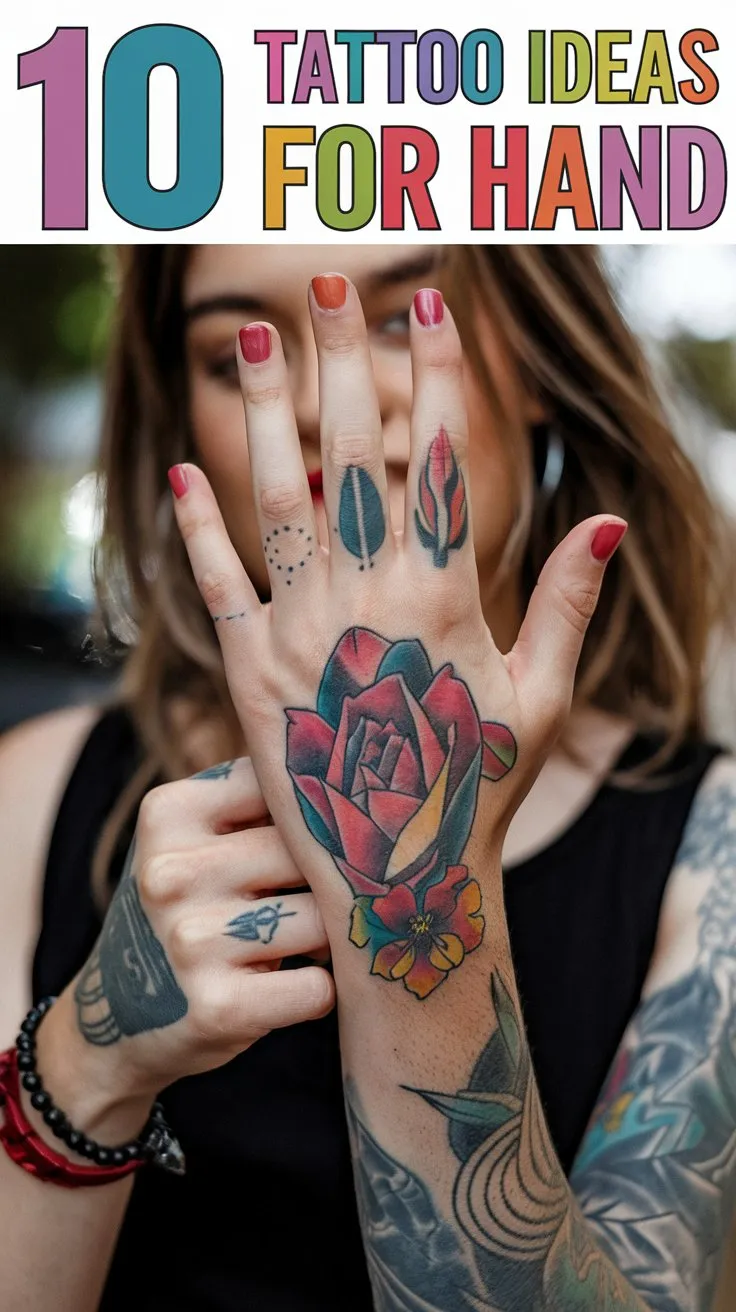 Read more about the article 10 Hand Tattoo Designs to Inspire Your Body Art Journey