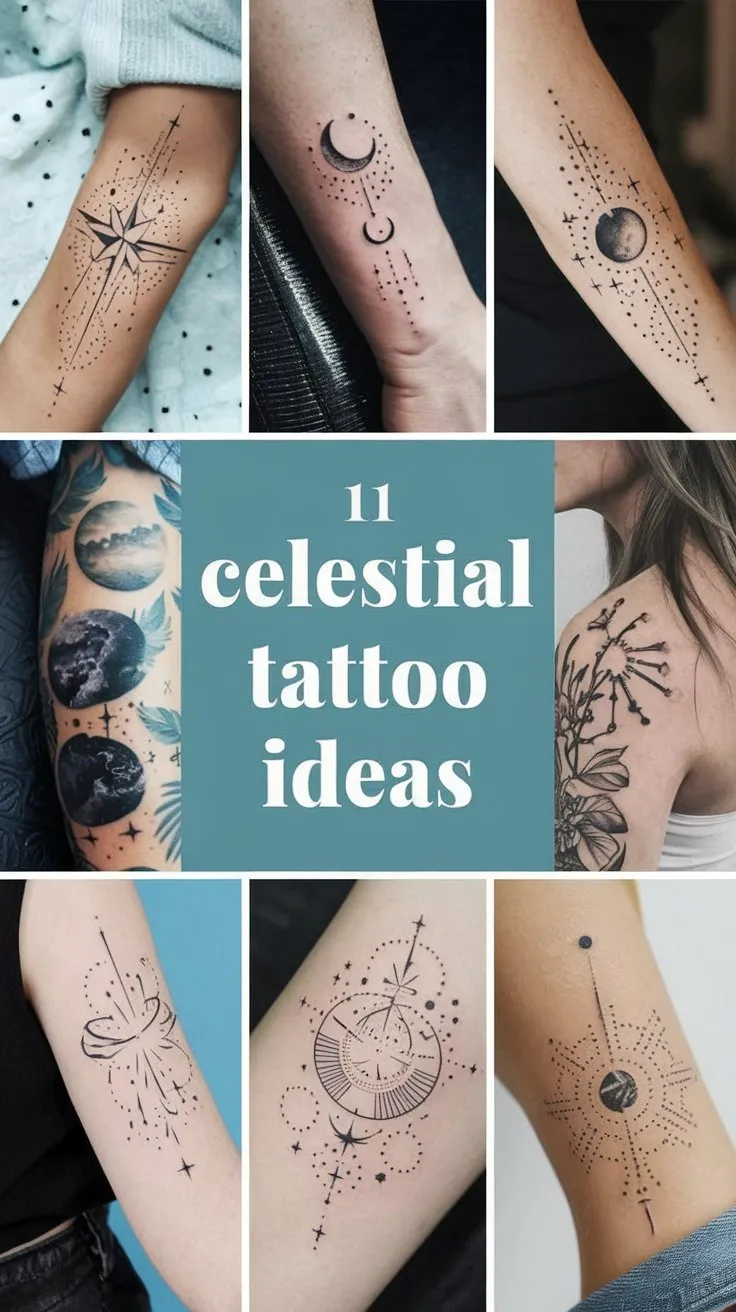 Read more about the article 11 Celestial Tattoo Ideas to Take Your Body Art to New Heights