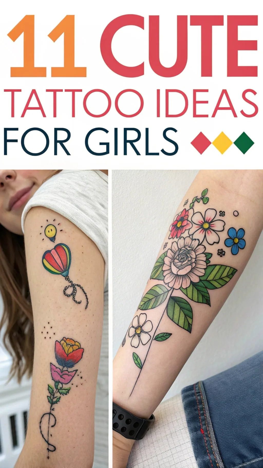 Read more about the article 11 Cute Tattoo Ideas for Girls: Unique and Trendy Options