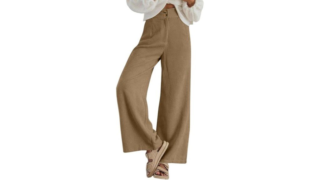 casual high waisted wide leg