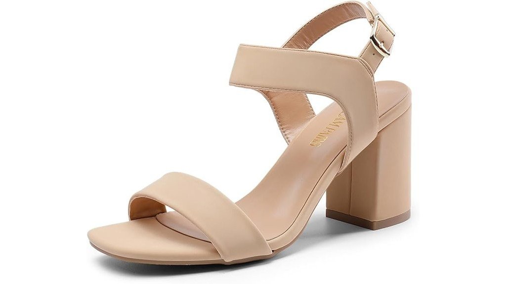 3 Best Square Toe Heels in Nude for Office Wear: Stylish Comfort 3 women s chunky heel sandals
